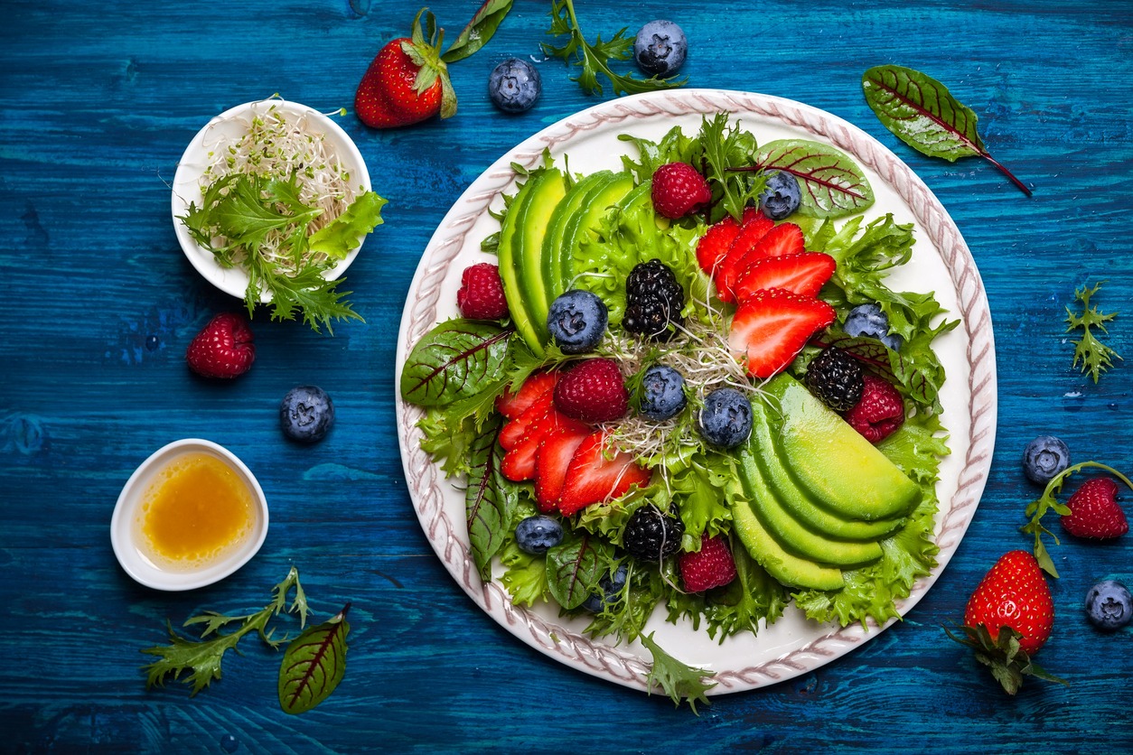 salad and appetizer